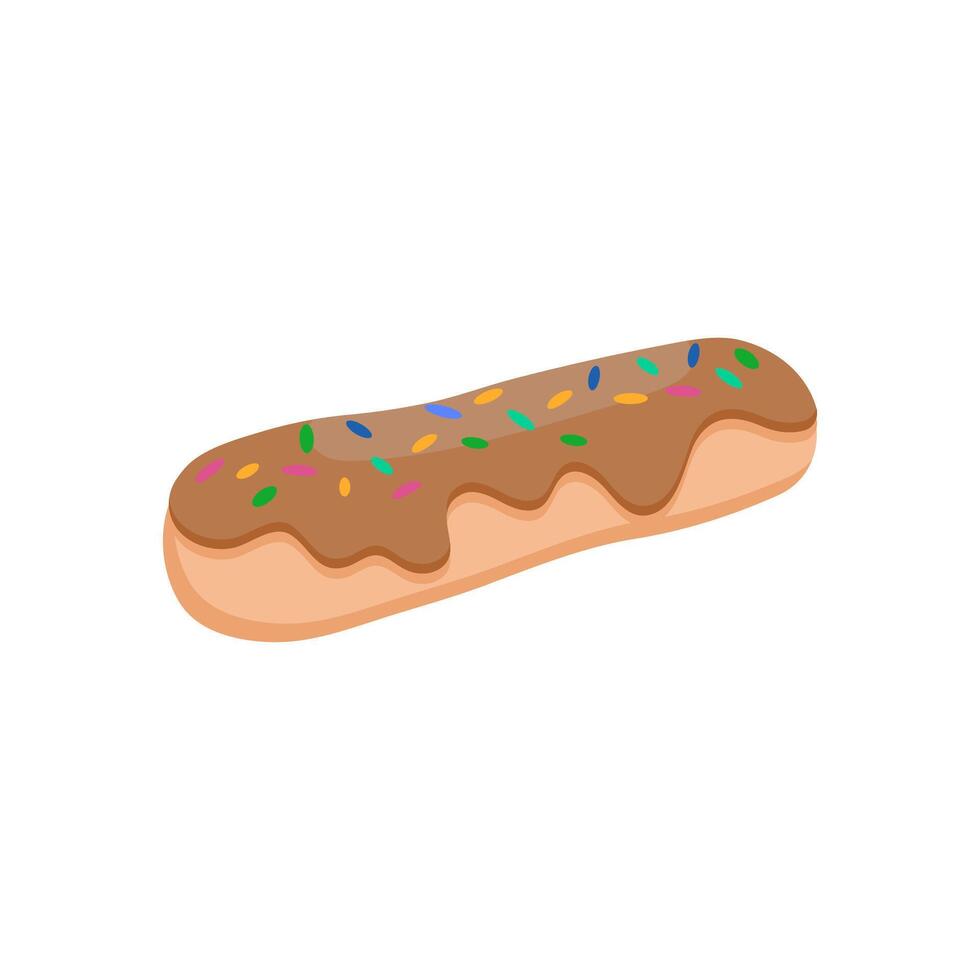 Eclair, Sweets Illustration vector