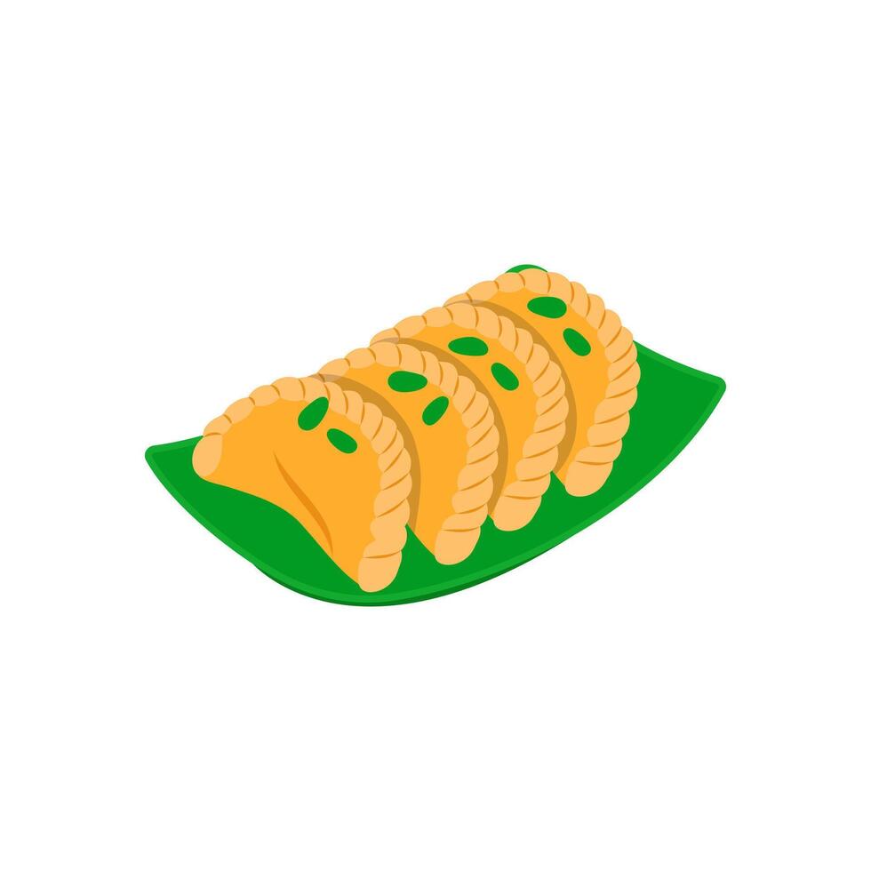 Gujiya, Sweets Illustration vector