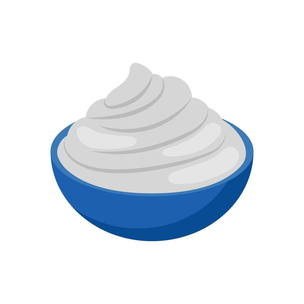 Vanilla Ice Cream, Sweets Illustration vector