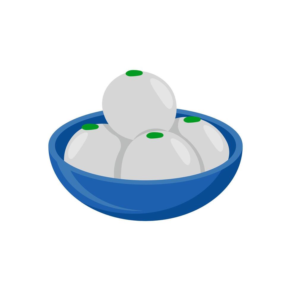 Rasgulla, Sweets Illustration vector