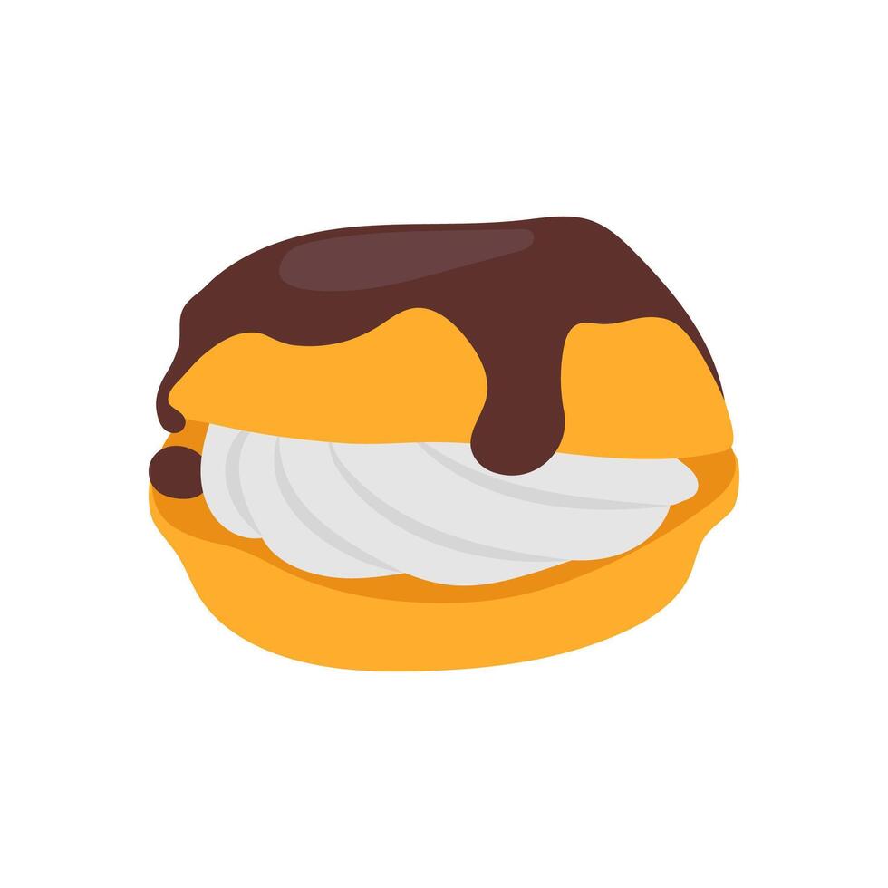 Chocolate Puff, Sweets Illustration vector