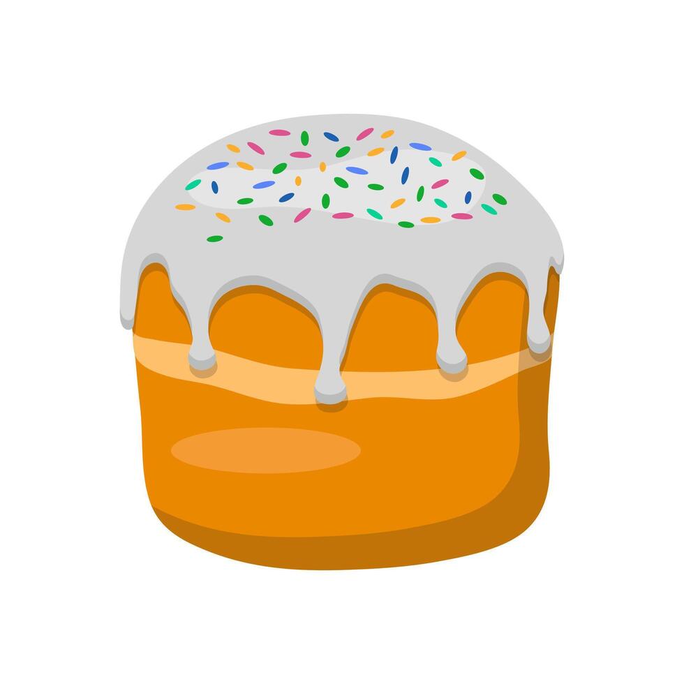 Kulich Cake, Sweets Illustration vector