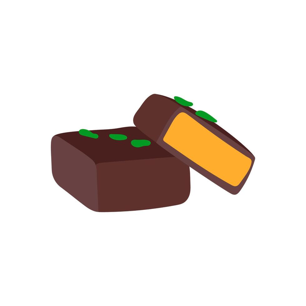 Fudge, Sweets Illustration vector