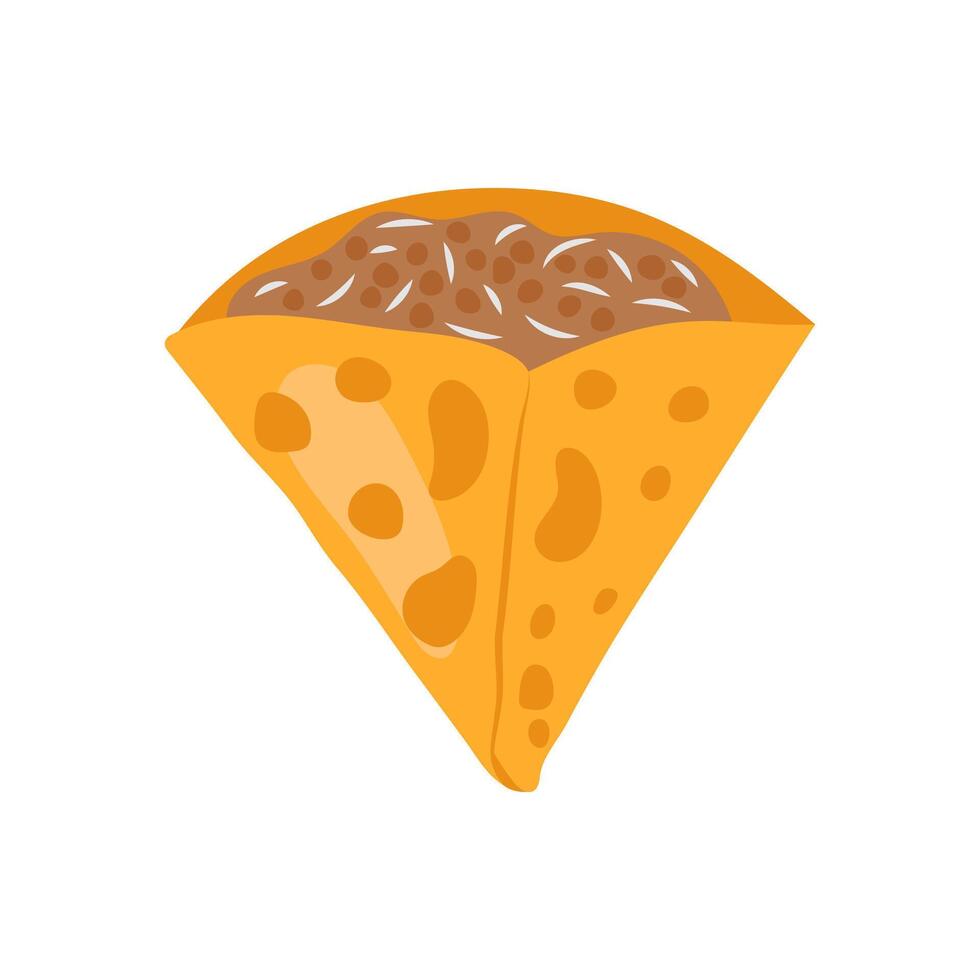 Crepe, Sweets Illustration vector