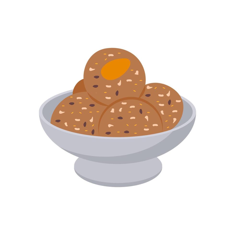 Methi Laddu, Sweets Illustration vector