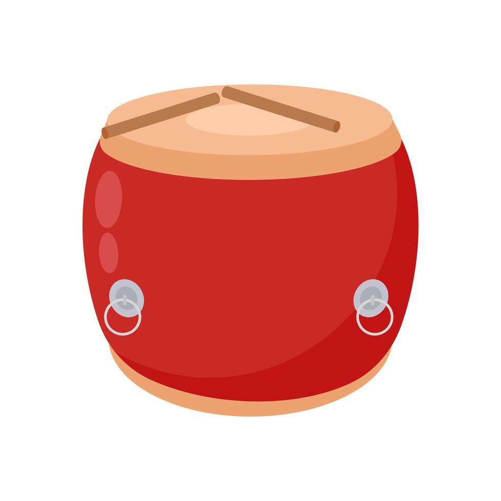 Tanggu, China Symbols Illustration vector