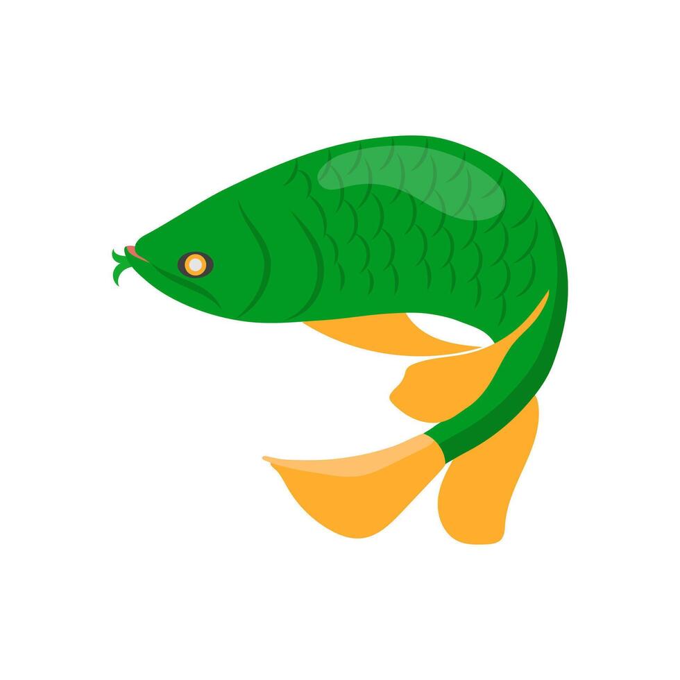 Arowana, China Symbols Illustration vector