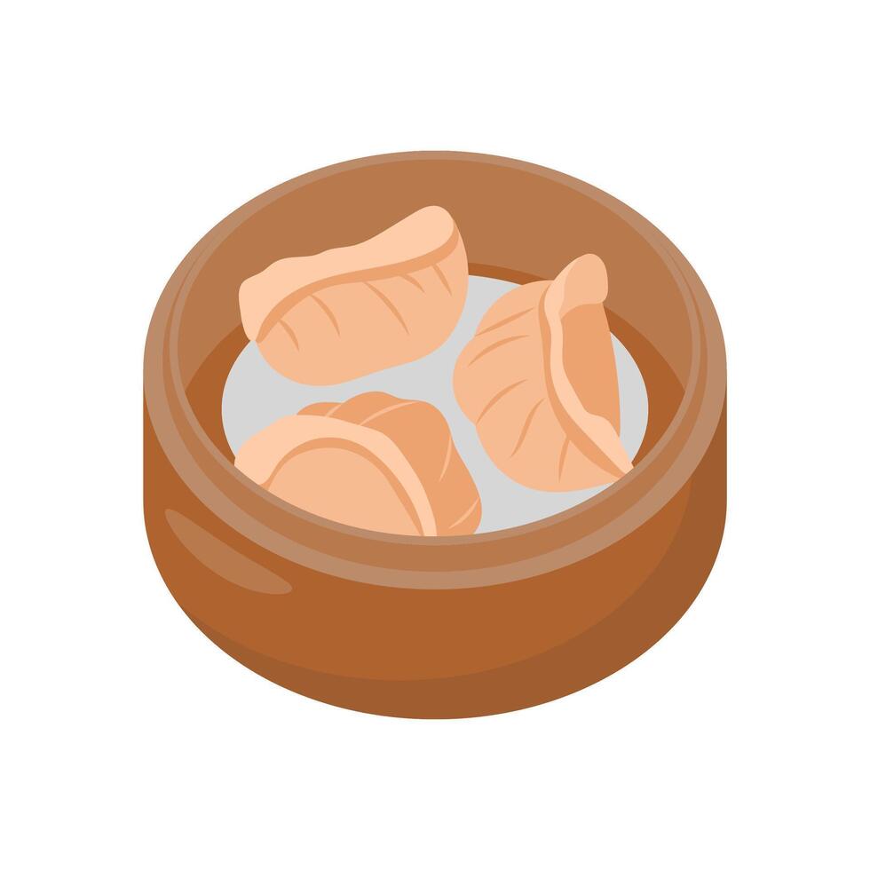 Dumplings, China Symbols Illustration vector