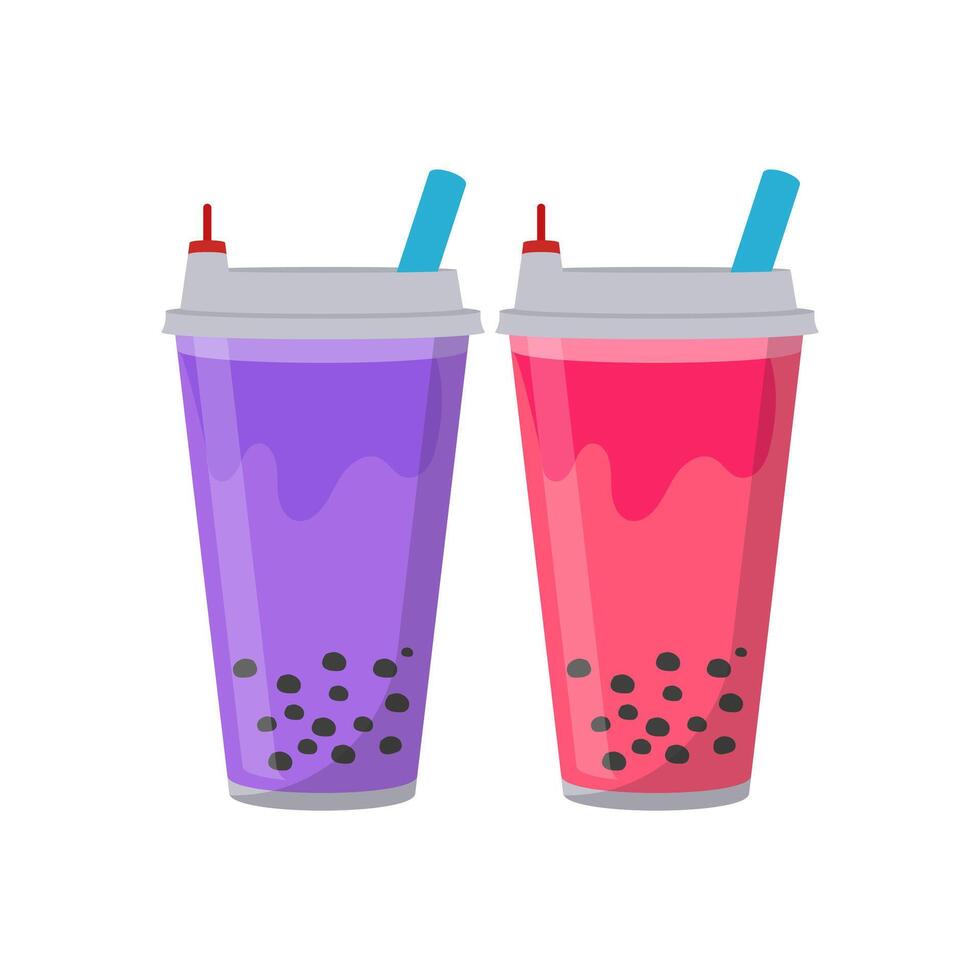 Bubble Tea, China Symbols Illustration vector