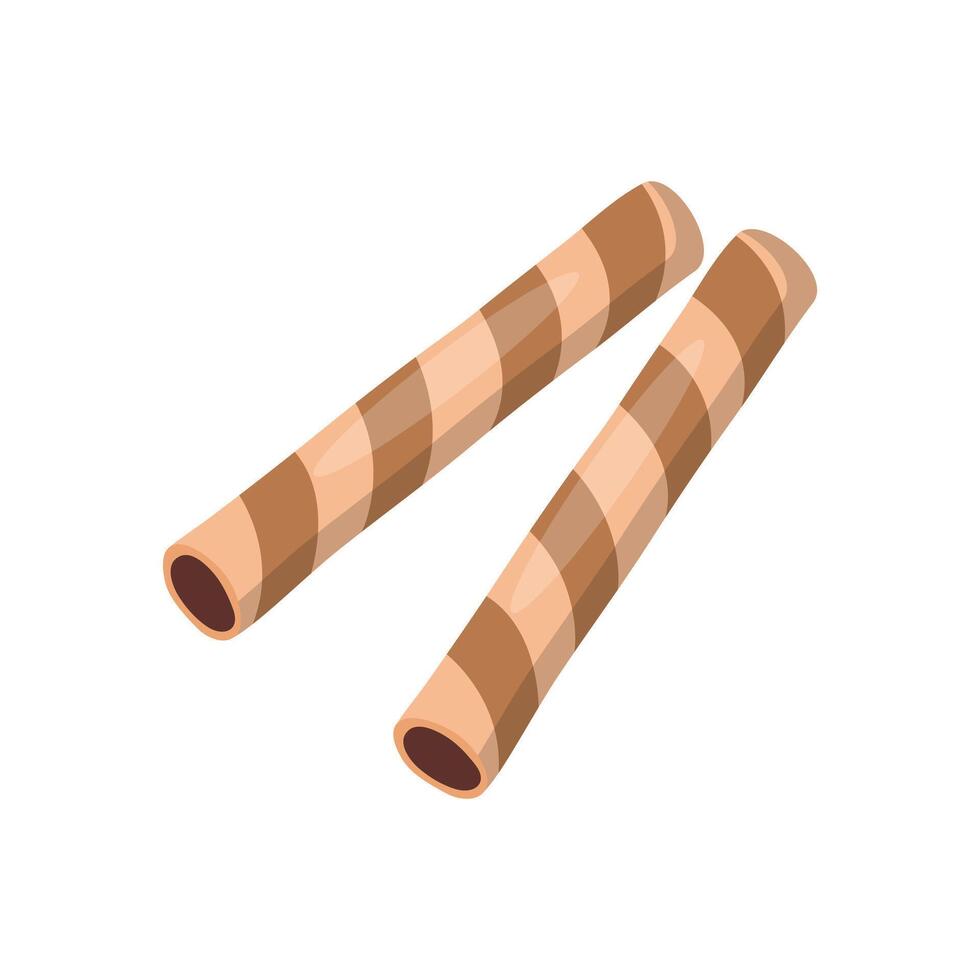 Wafer Roll, Sweets Illustration vector