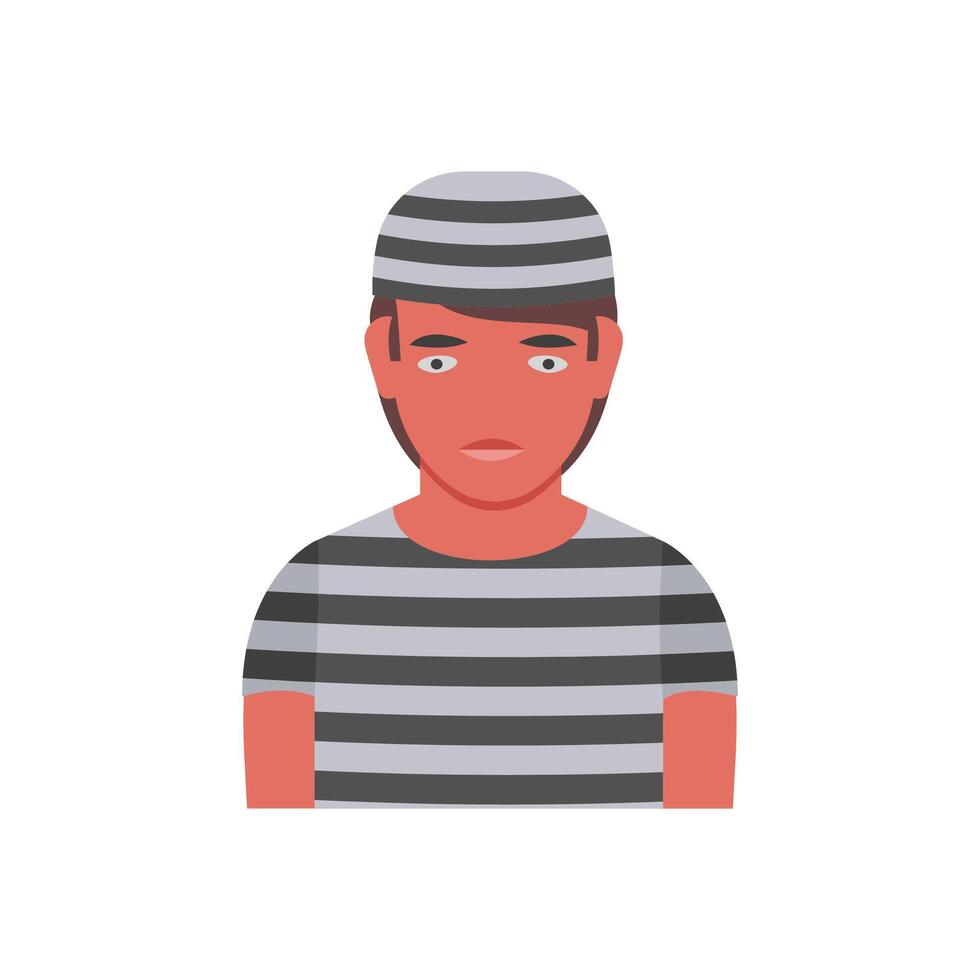 Prisoner, Halloween Illustration vector