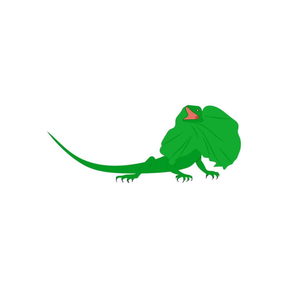 Frilled Neck Lizard, Australia Symbols vector