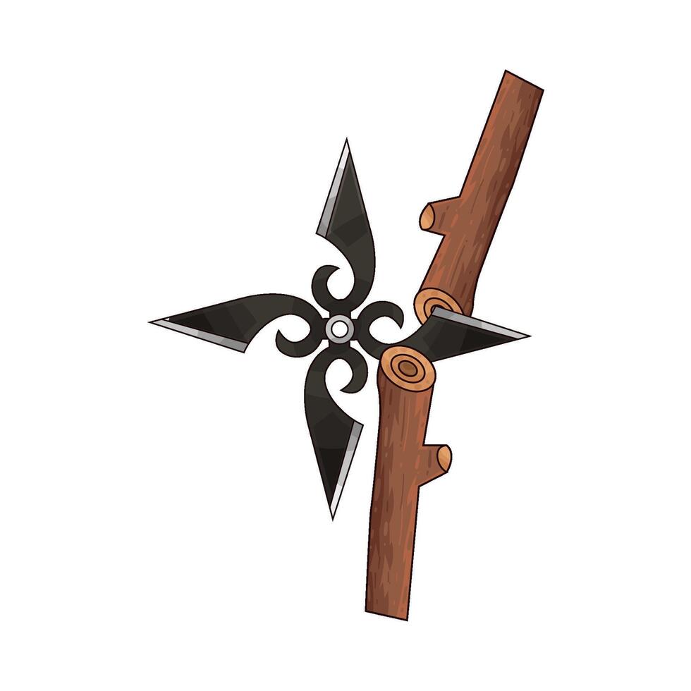 The power of shuriken illustration vector