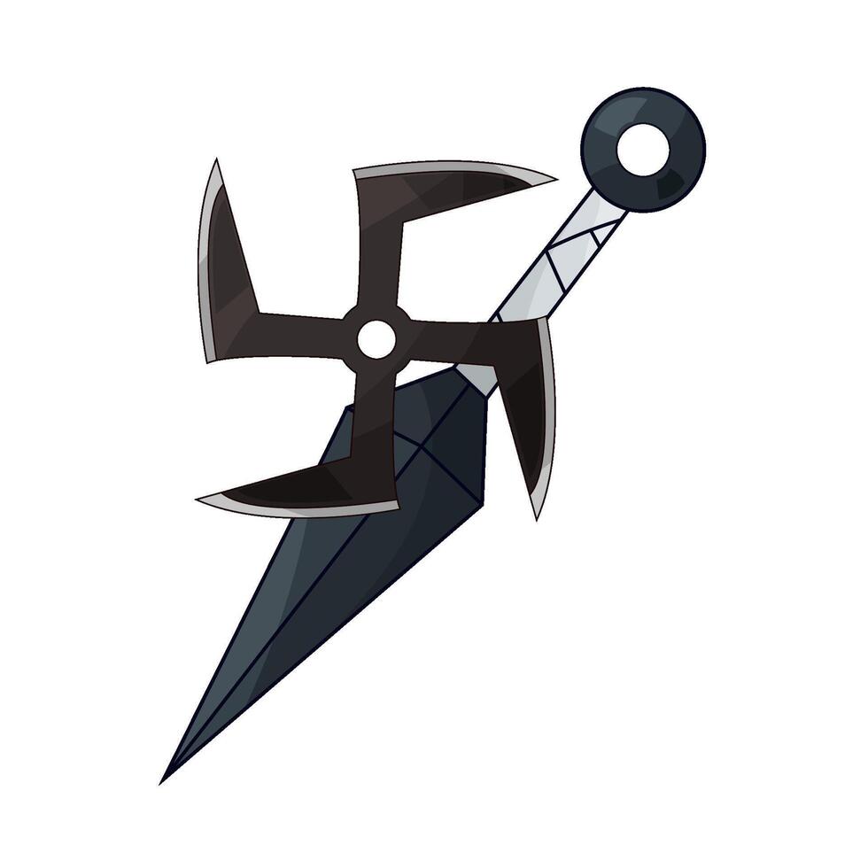 the power of shuriken and kunai vector