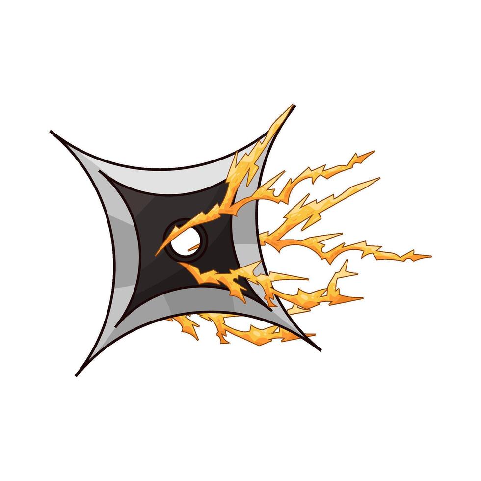 Powerful shuriken illustration vector