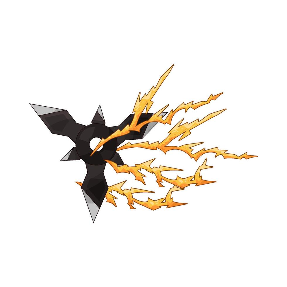 illustration of Powerful shuriken vector
