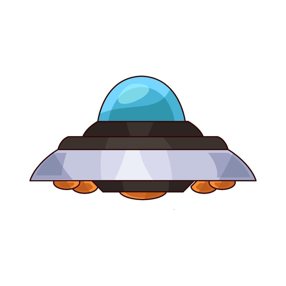 illustration of Interesting UFO vector