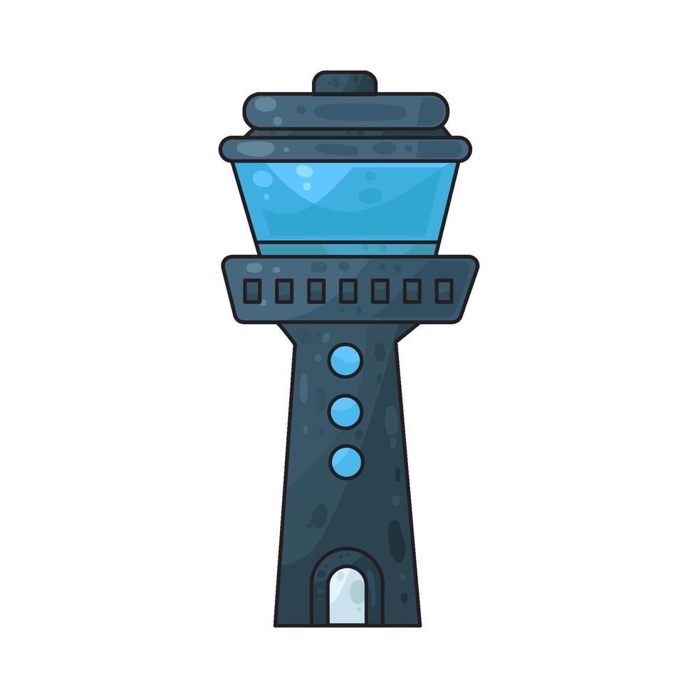 Illustration of Control Tower vector