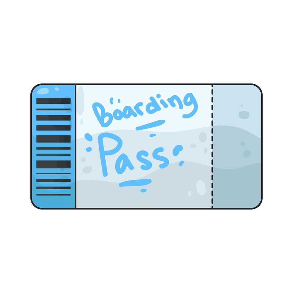 Illustration of Boarding Pass vector