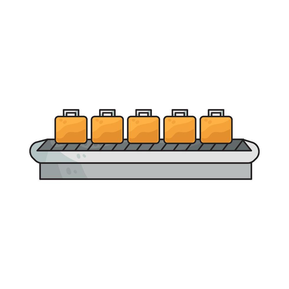 Illustration of Baggage Claim vector