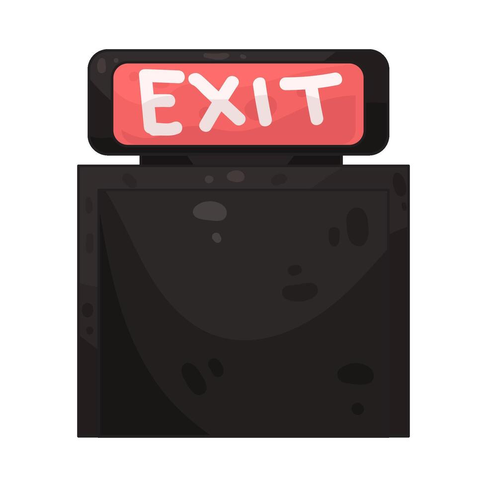 Illustration of Emergency Exit vector