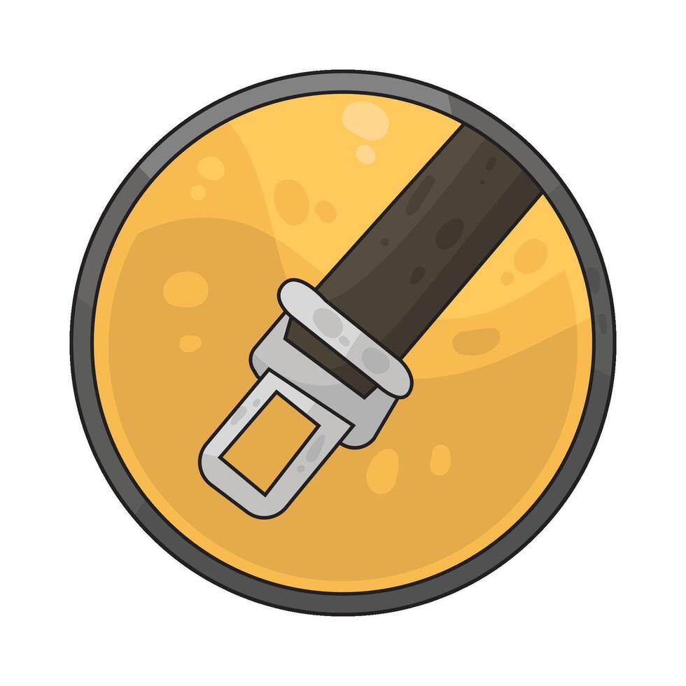 Illustration of Seatbelt Sign vector