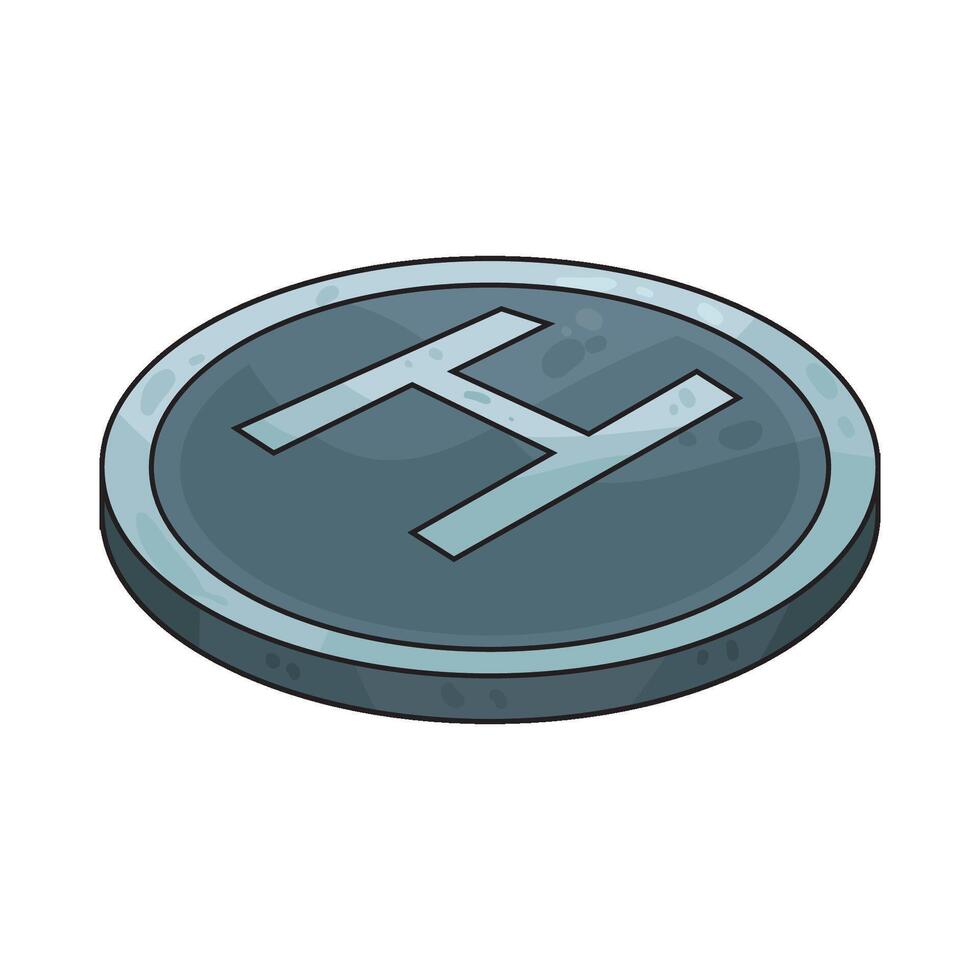 Illustration of Helicopter Landing Pad vector