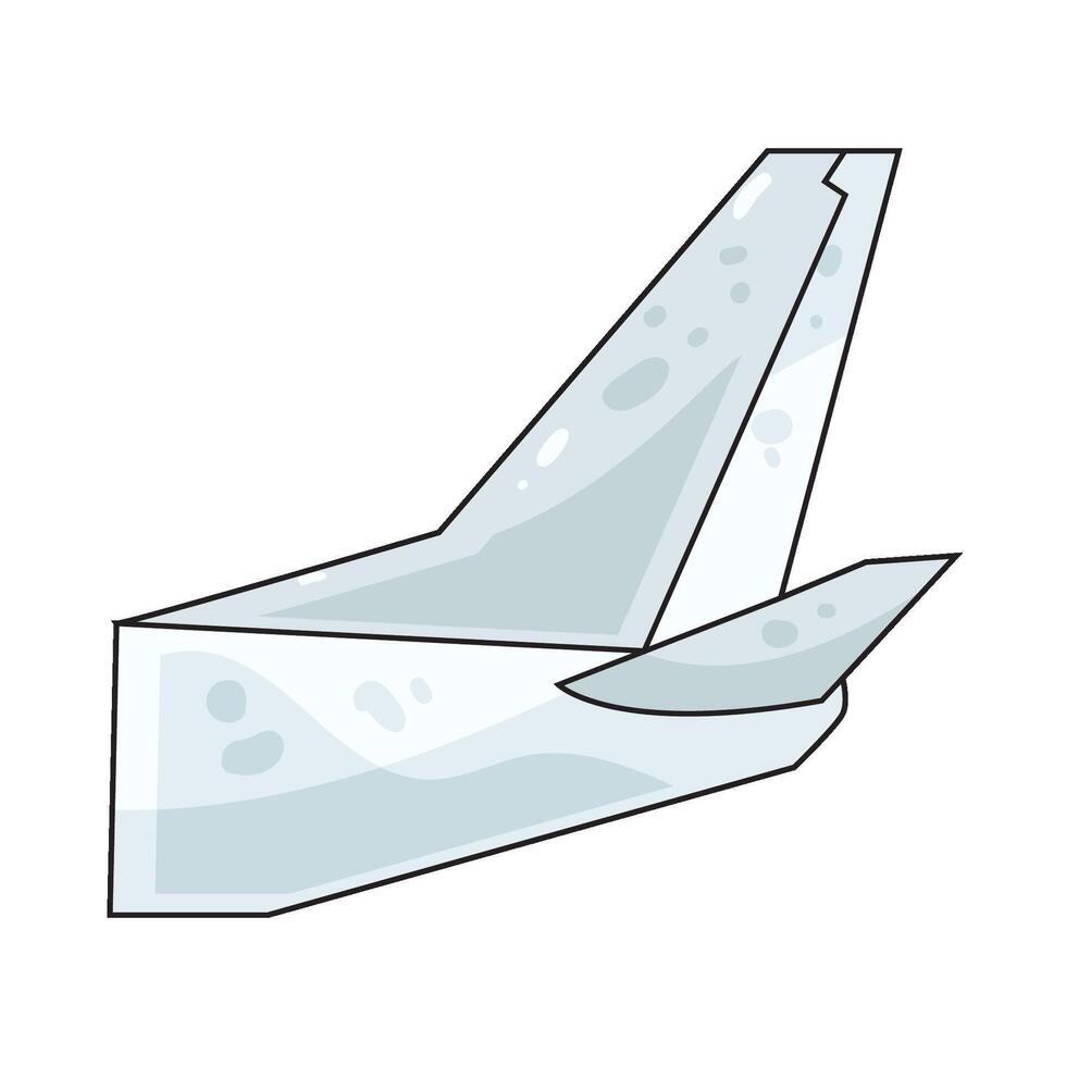 Illustration of Airplane Tail vector