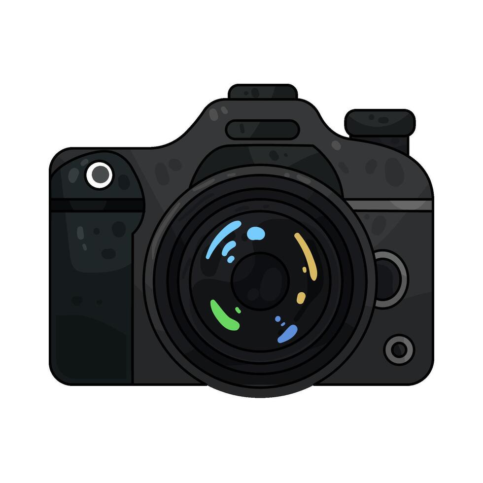 Illustration of DSLR Camera vector
