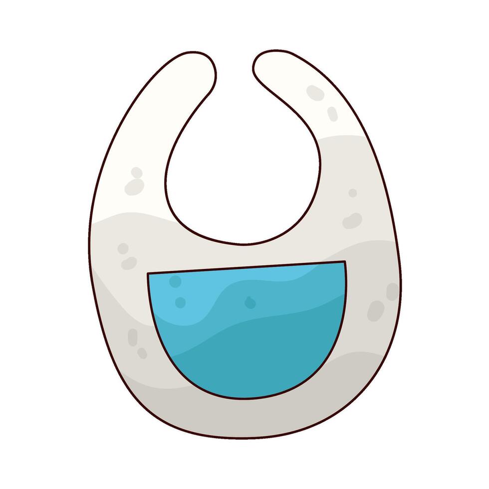 Illustration of baby Bib vector