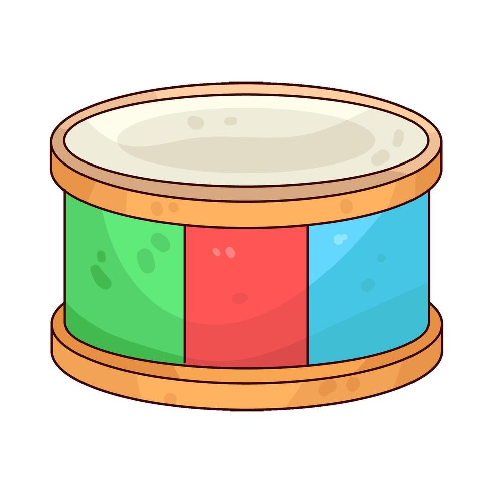 Illustration of Toy Drum vector