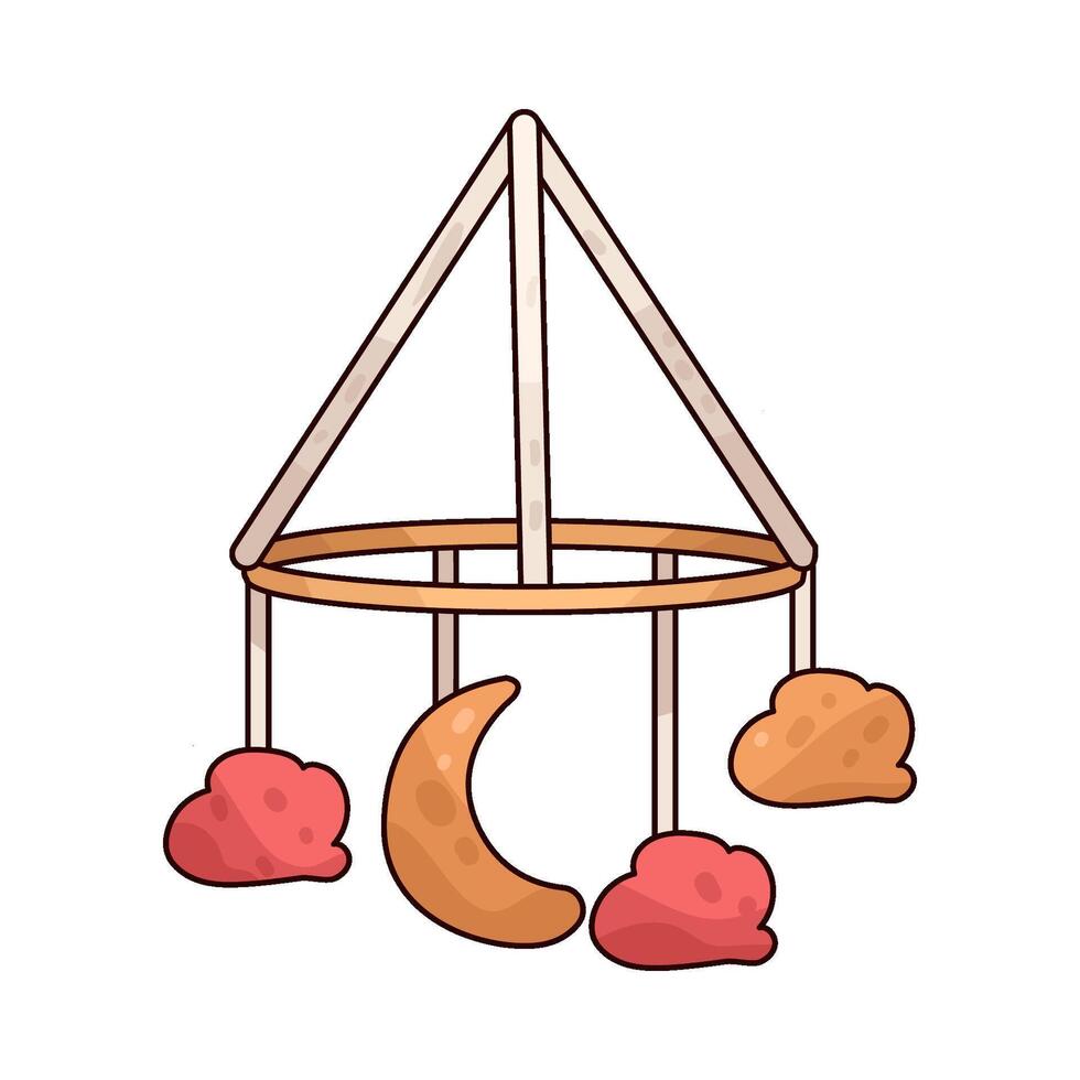 Illustration of Nursery Mobile vector
