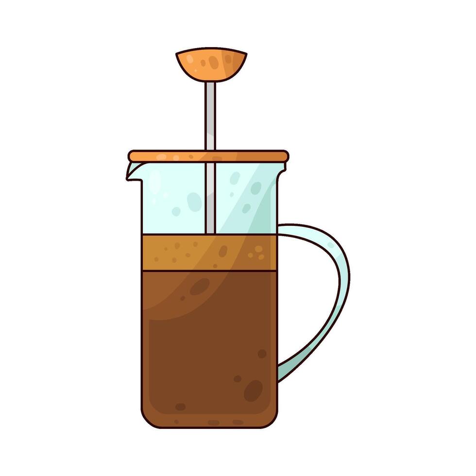 Illustration of French Press vector