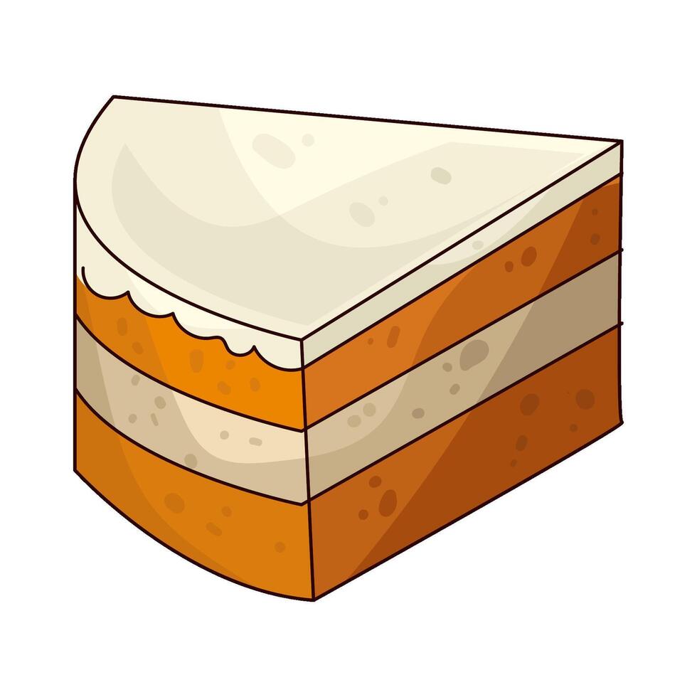Illustration of Cake Slice vector