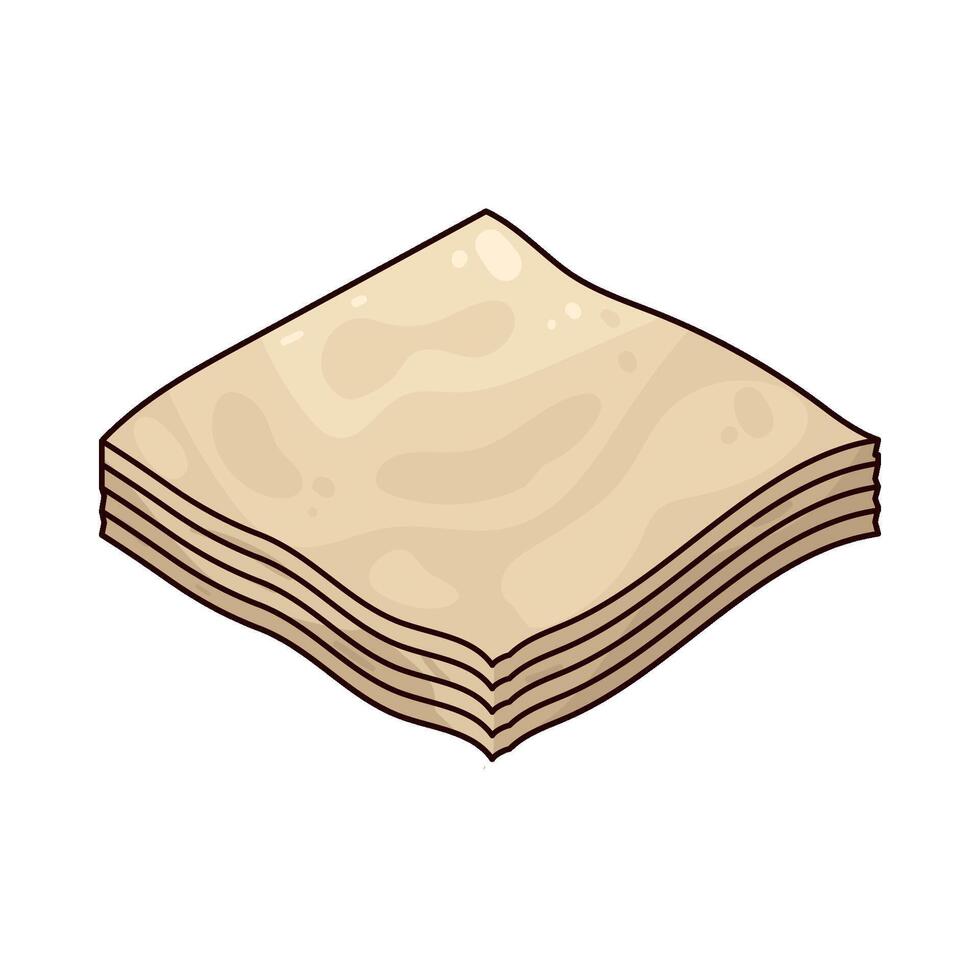 Illustration of Paper Napkin vector