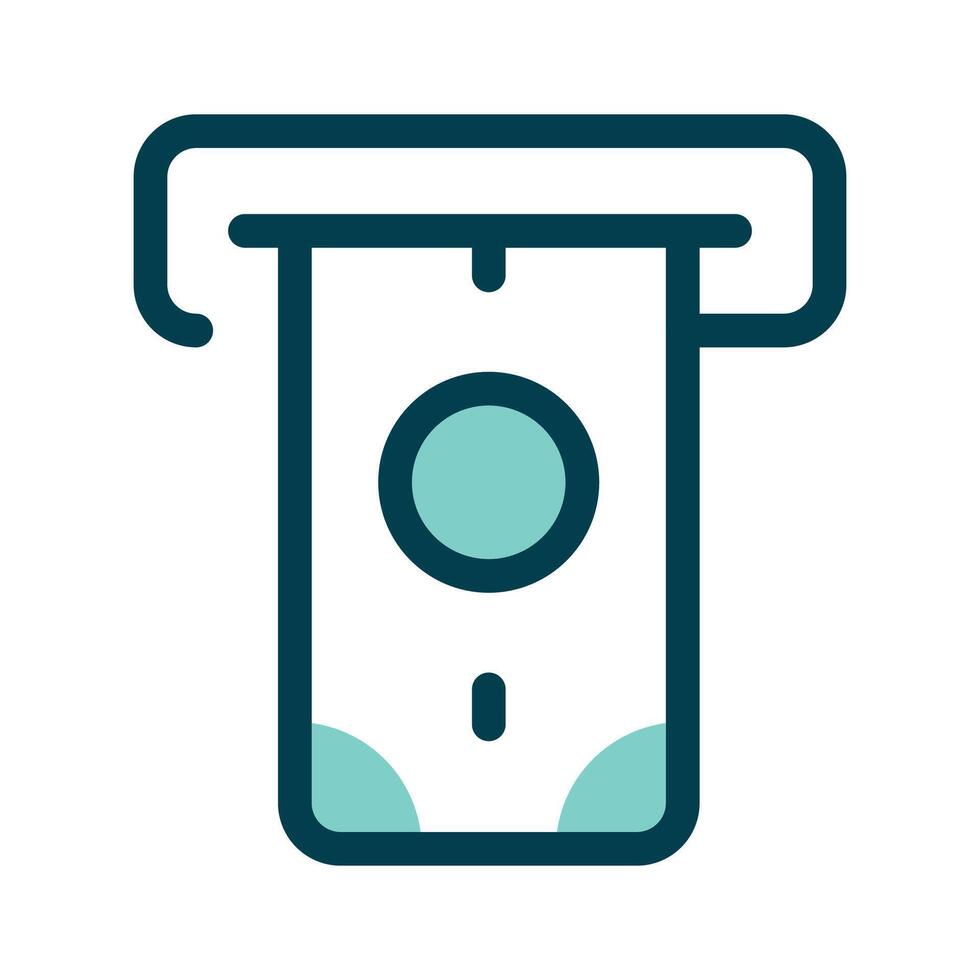 An ATM slot, symbolizing cash withdrawal or transactions vector