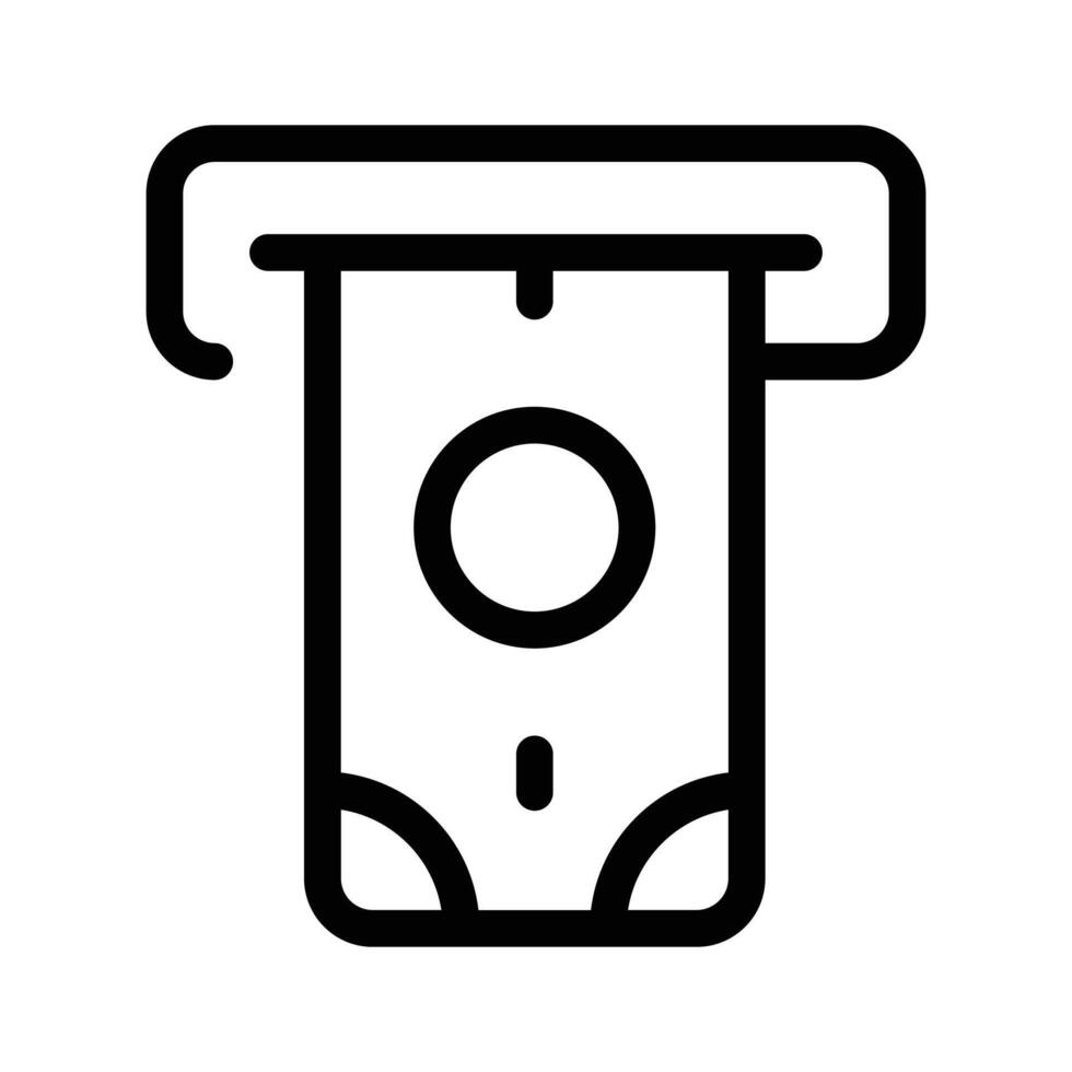 An ATM slot, symbolizing cash withdrawal or transactions vector