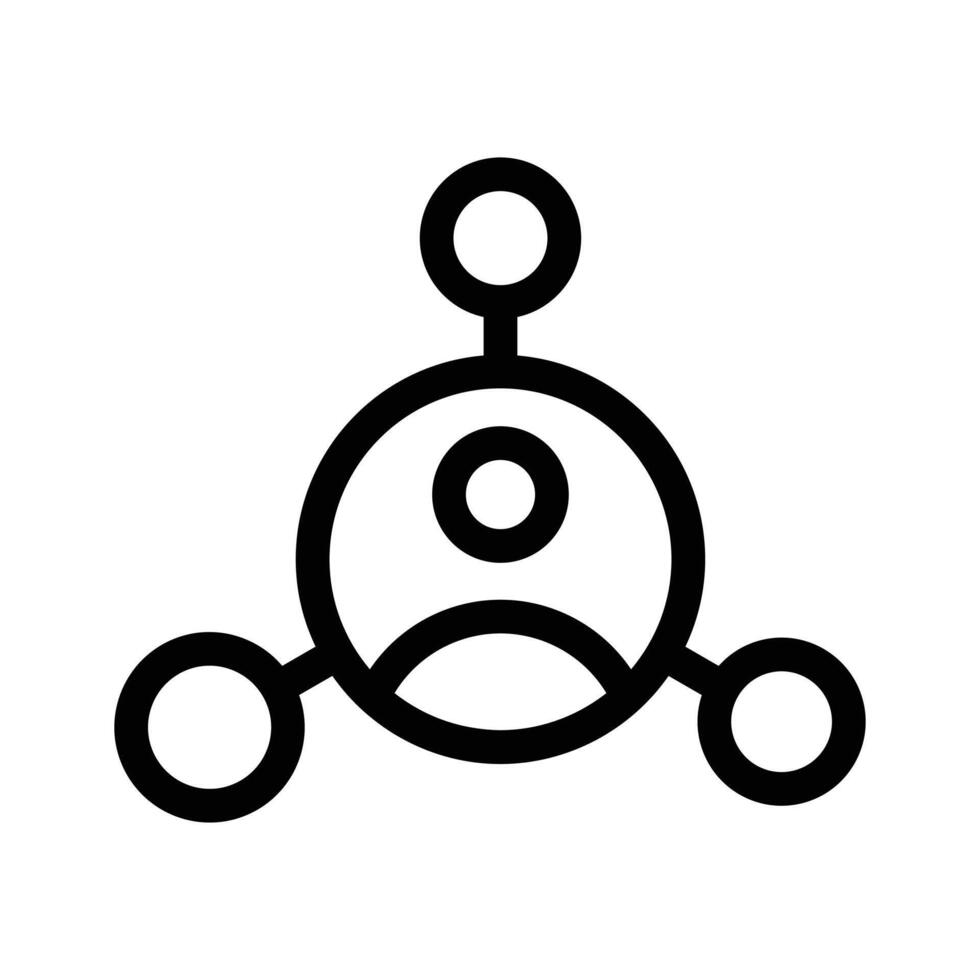 Interconnected dots, representing collaboration or organizational structure vector