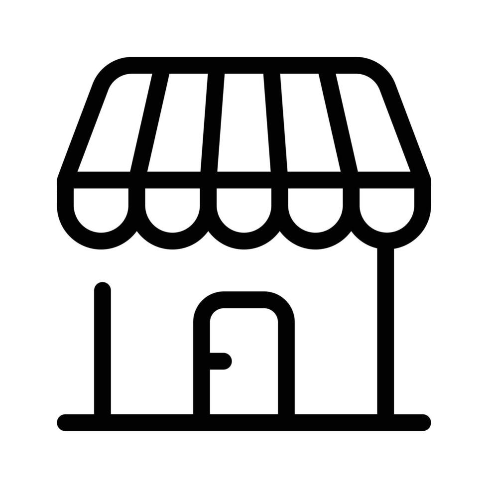 A storefront icon, representing retail business or small shops vector