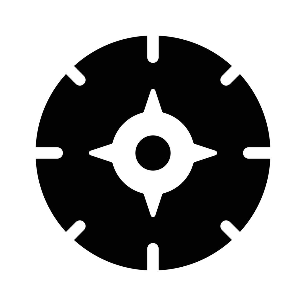 Compass icon design in trendy style vector