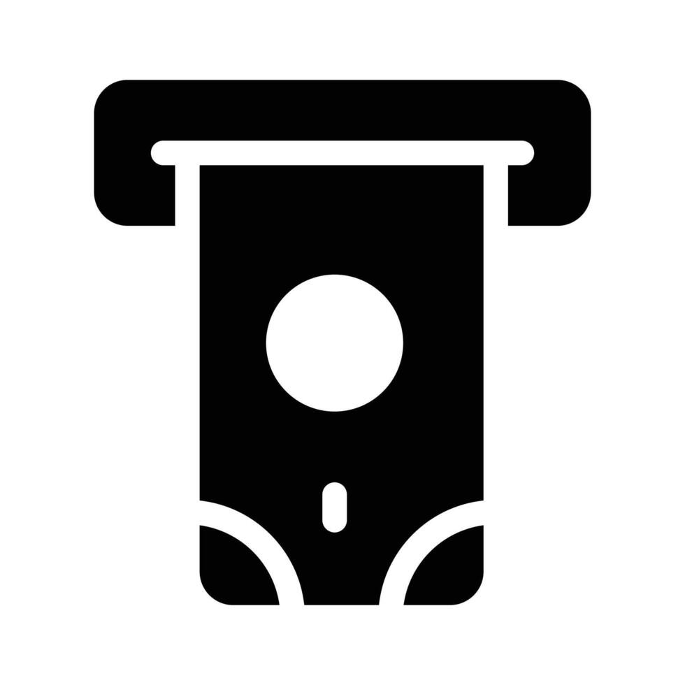 An ATM slot, symbolizing cash withdrawal or transactions vector