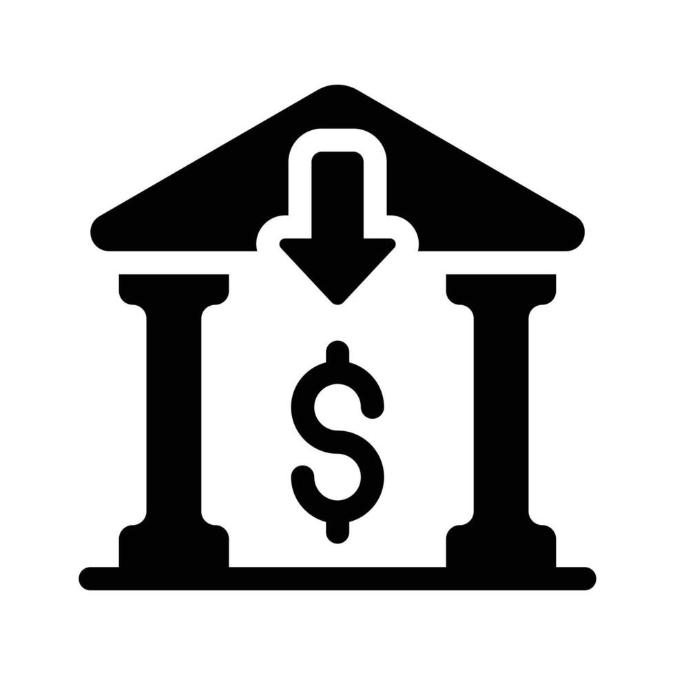 Take a look at this amazing icon of bank in modern style vector
