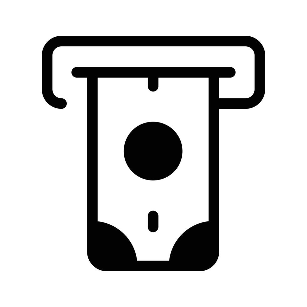 An ATM slot, symbolizing cash withdrawal or transactions vector