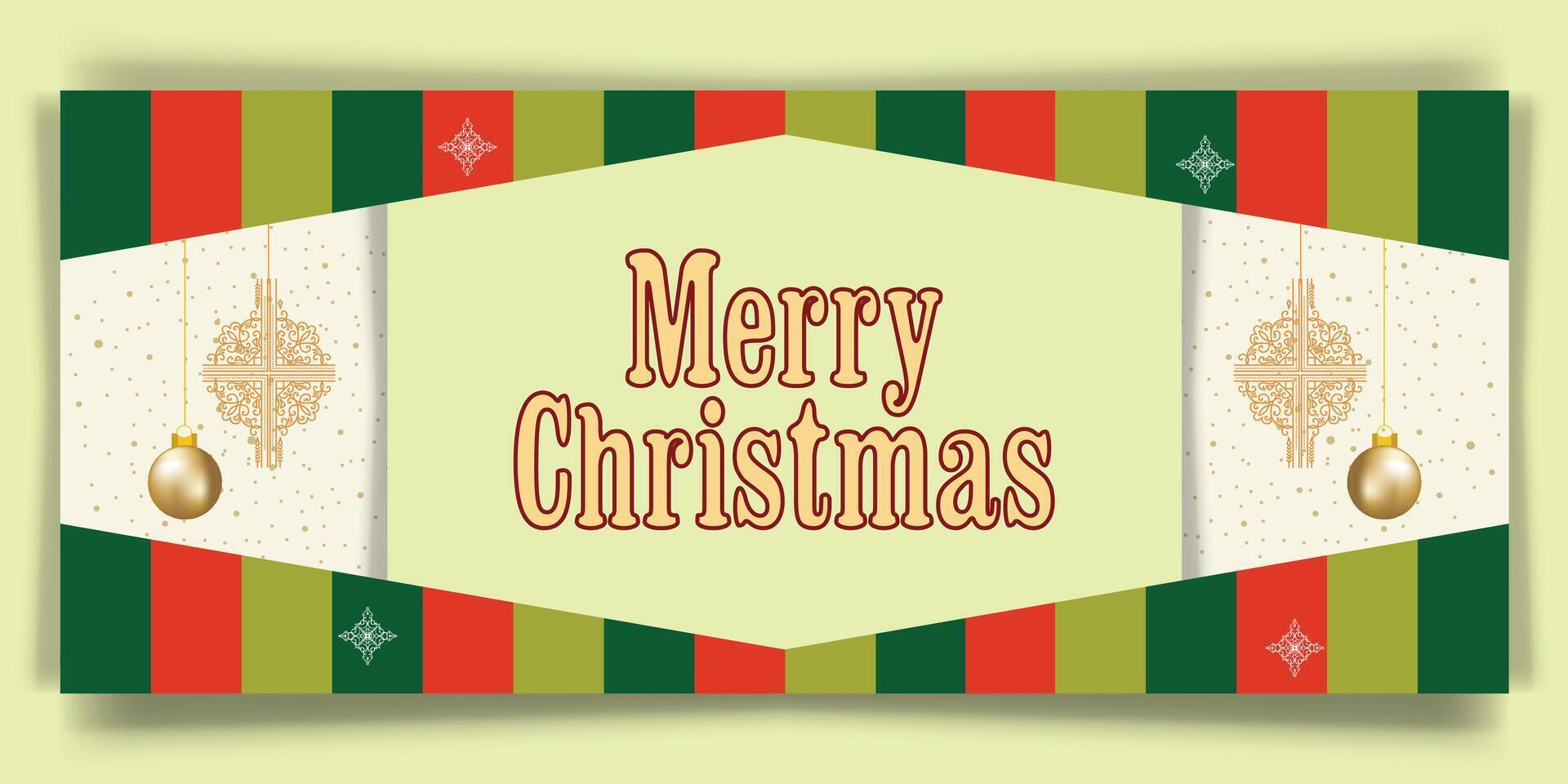 Attractive Christmas banner design vector