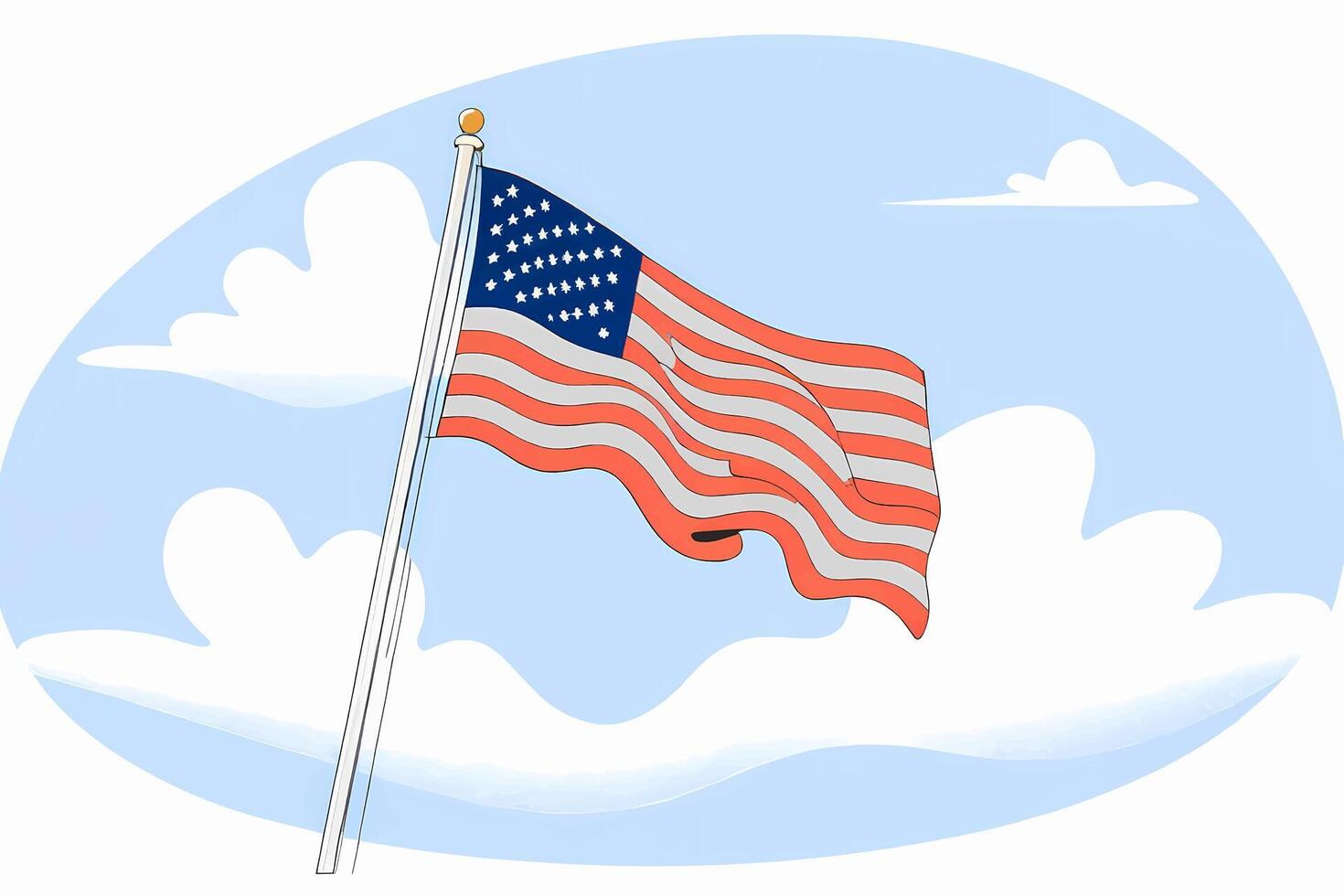 Usa flaw design vector