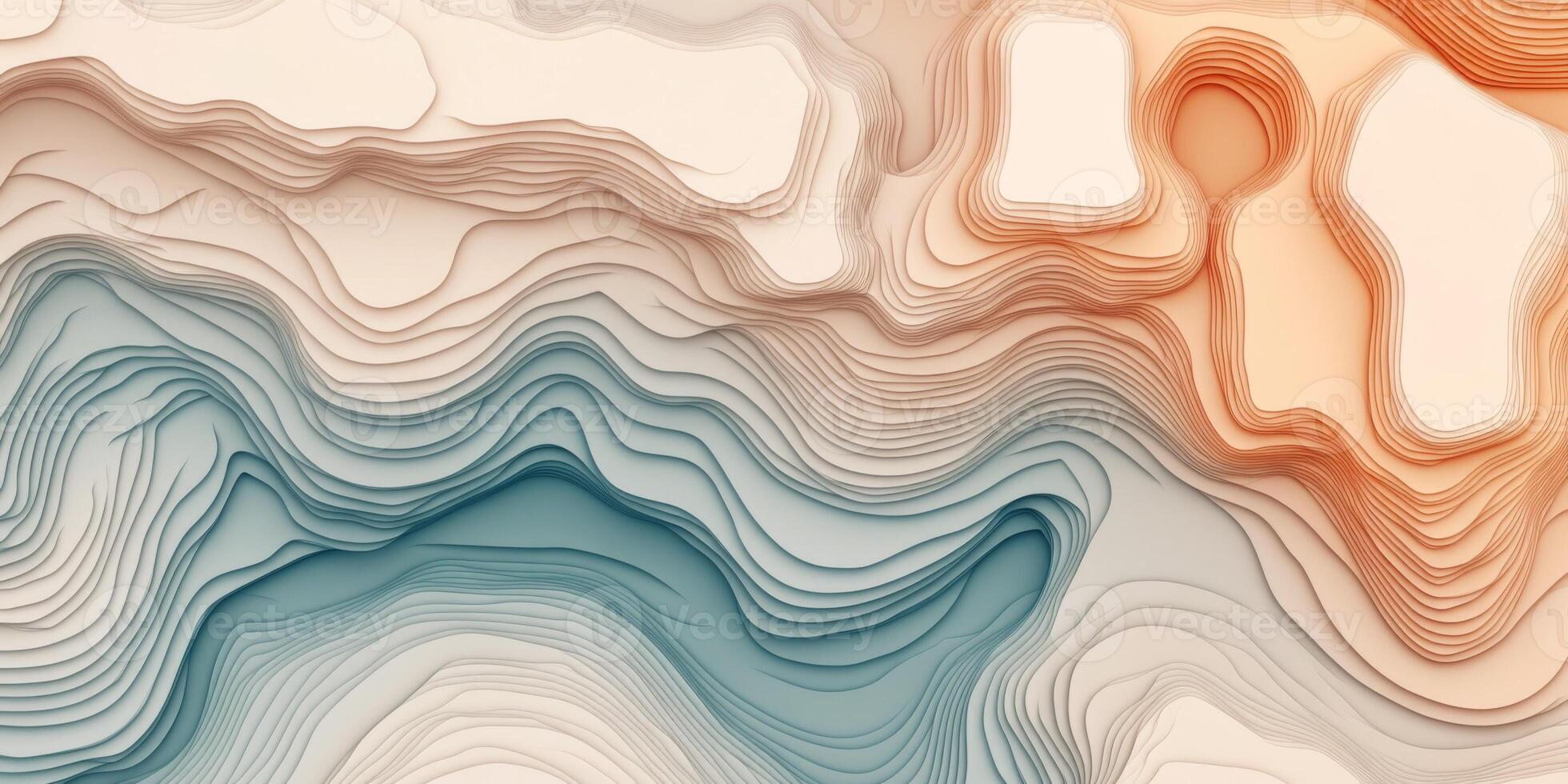 Abstract Topographic Map Modern Elevation Lines Gradient Colors Infographic Design photo