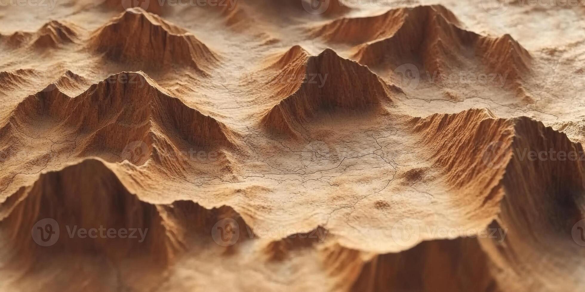 3D Rendered Mountain Range Terrain Map Desert Landscape Texture photo