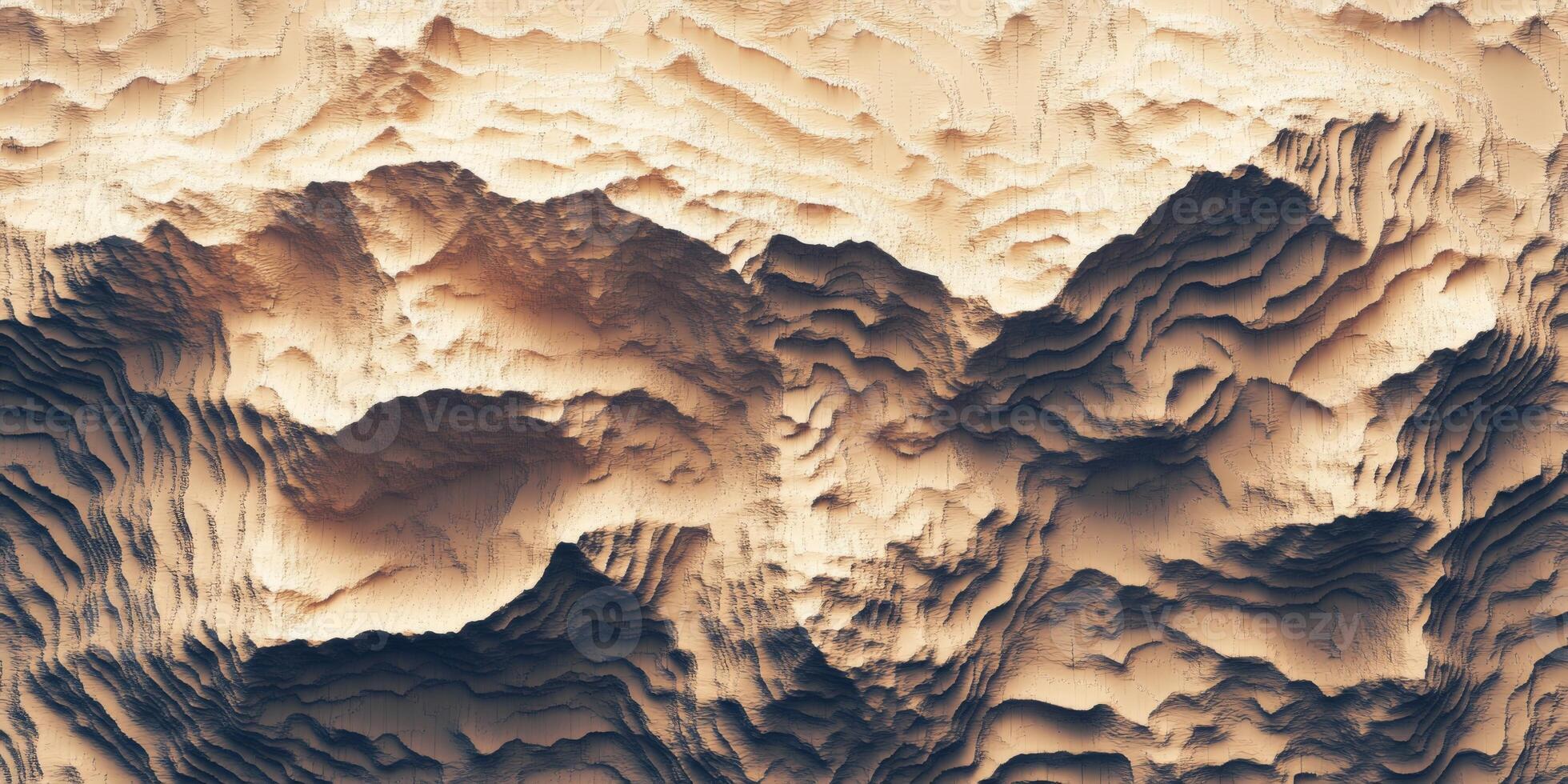 Abstract Beige Mountain Range Texture Topographic Relief Map Background photo