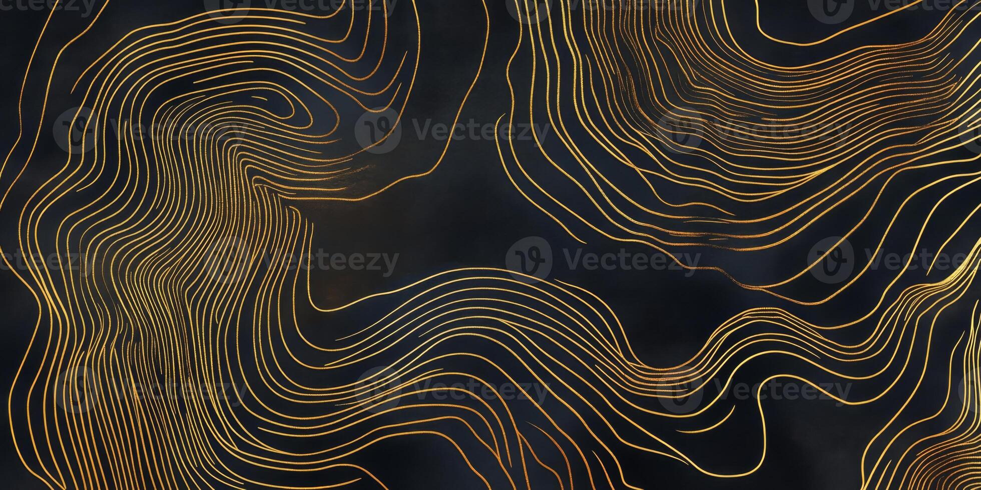 Luxury Gold Lines Abstract Dark Background Texture photo