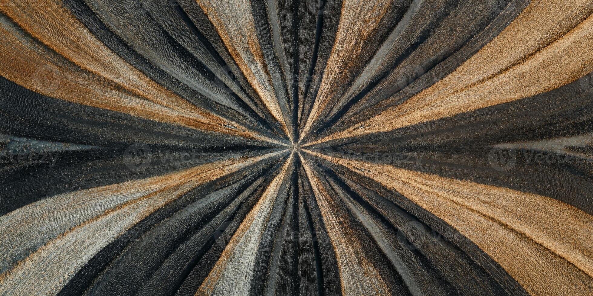 Abstract Geometric Design with Radiating Lines in Shades of Brown, Gold, and Black Creating a Striking Pattern on Textured Background photo